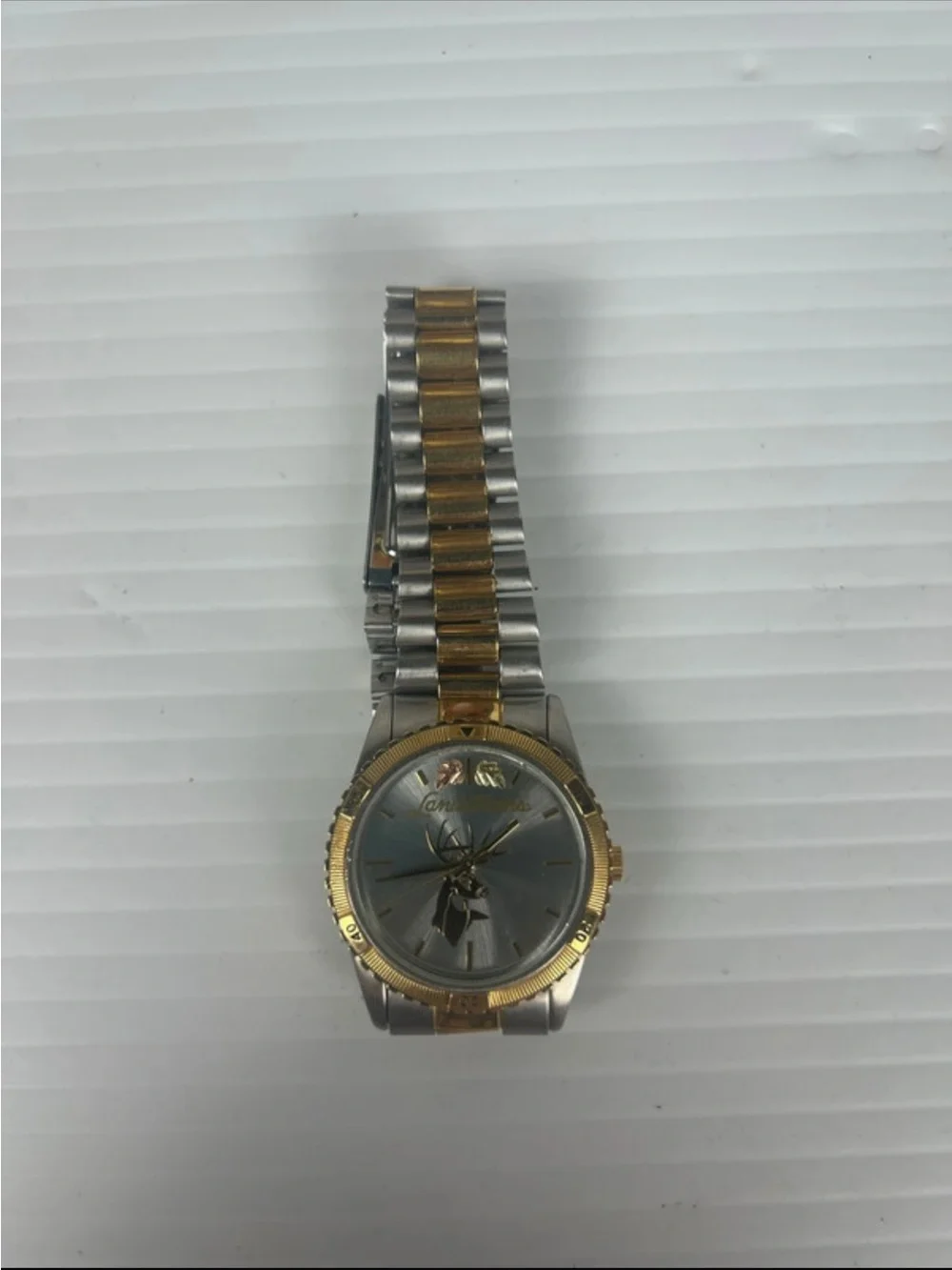 Landstrom's black hills gold men's silver dial deer Watch